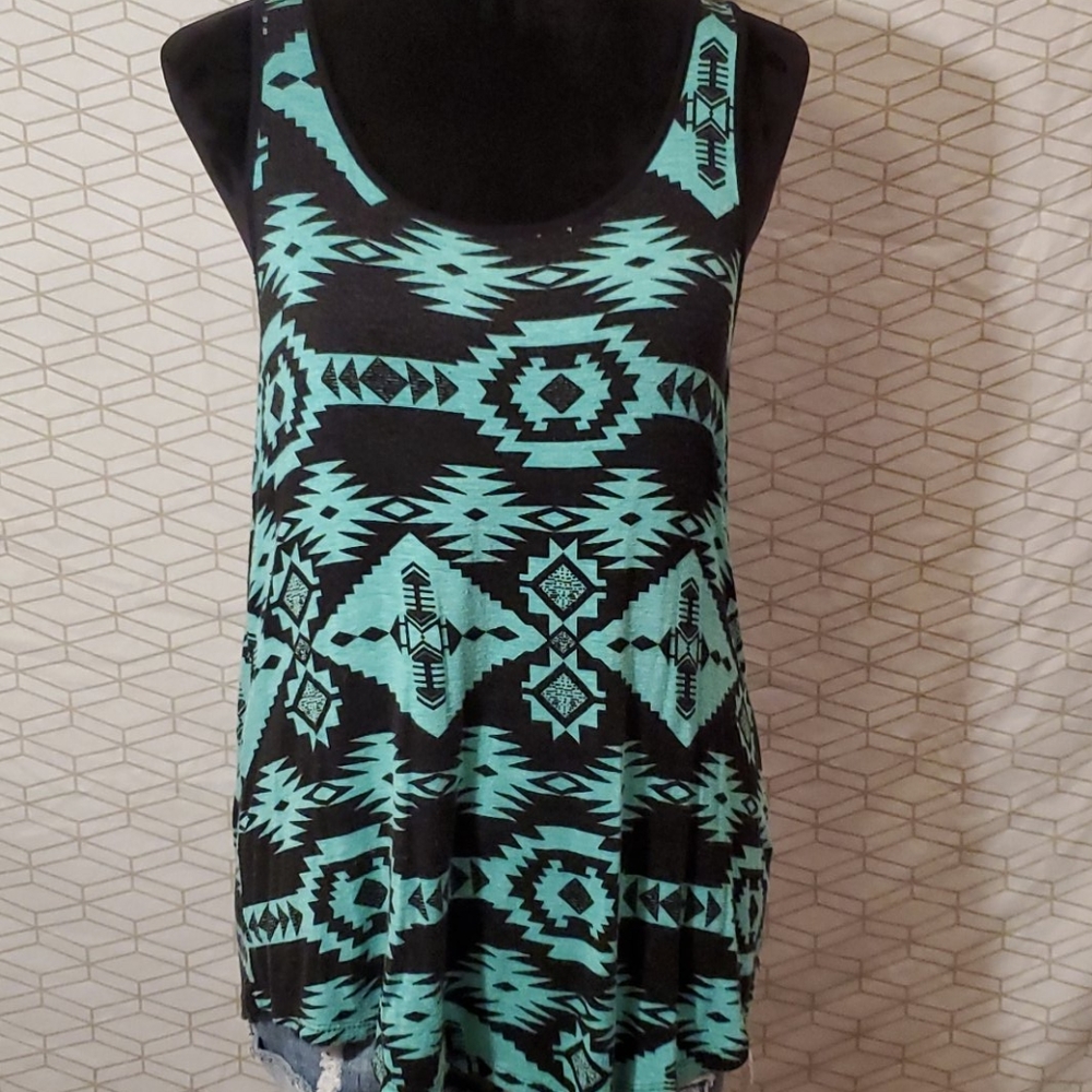 Tribal print tank top